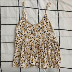 AMERICAN EAGLE FLORAL BABYDOLL TOP